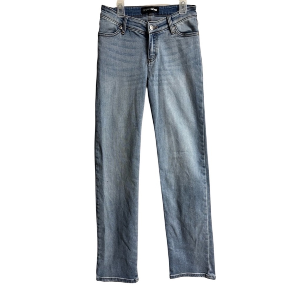 Fashion Nova Light Blue‎ Straight Leg Jeans